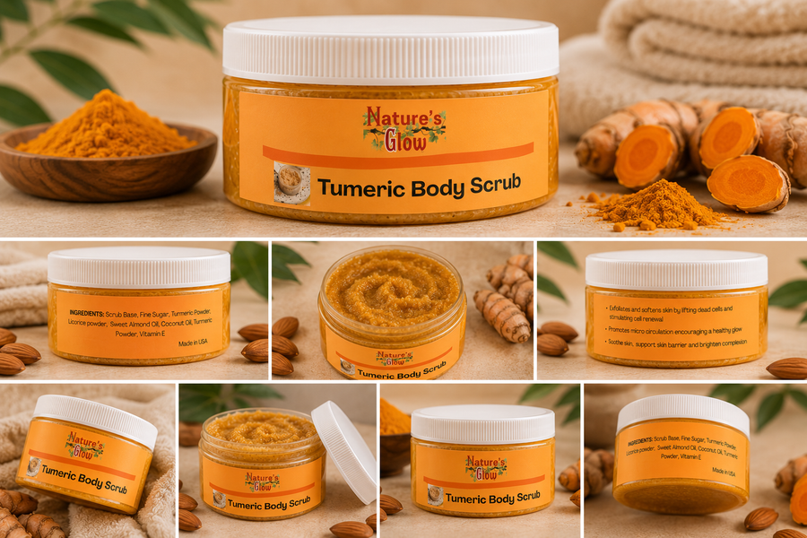Nature's Glow Turmeric Body Scrub
