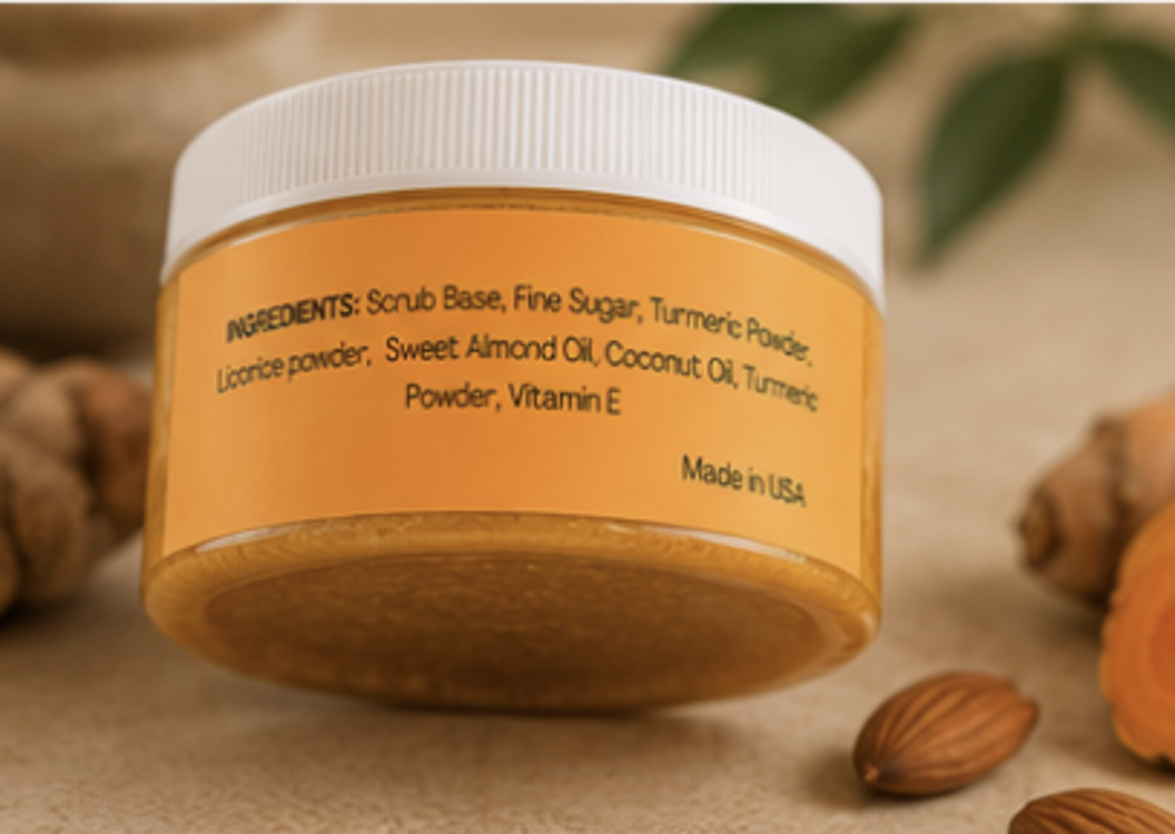 Nature's Glow Turmeric Body Scrub